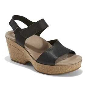 Earth Sandals Dark Academia  Khaya Kella Leather Open Toe Platform